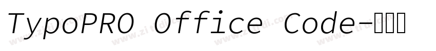 TypoPRO Office Code字体转换